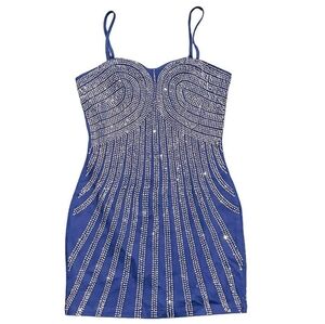 Banjul denim diamond (rhinestoned) dress